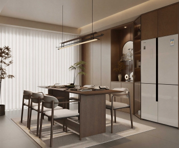 New Chinese Style Dining Room-ID:812036998