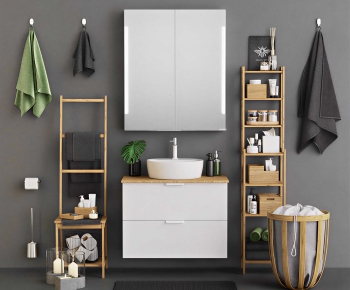 Modern Bathroom Cabinet-ID:124929079