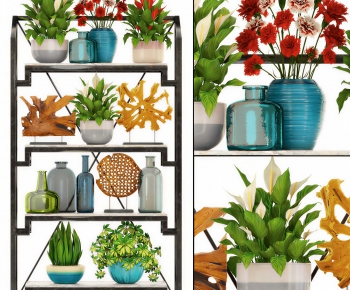 Modern Potted Green Plant-ID:751477005