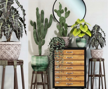 Modern Ground Green Plant Potted Plants-ID:857806926