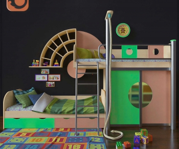 Modern Bunk Bed-ID:179944042