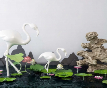 New Chinese Style Rockery Waterscape-ID:892689948
