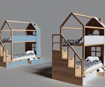 Modern Bunk Bed-ID:542522911