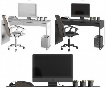 Modern Office Desk And Chair-ID:777072913