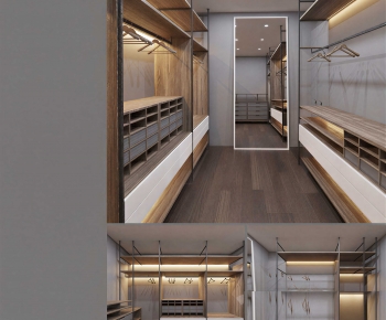 Modern Clothes Storage Area-ID:581444986