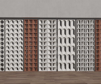 Modern Cement Brick Screen Partition-ID:620459087