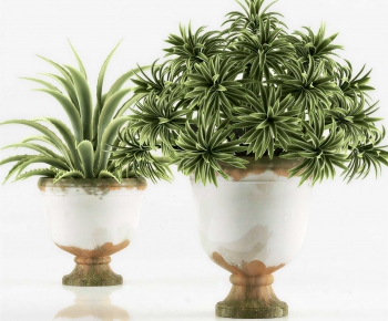 Modern Potted Green Plant-ID:853065012