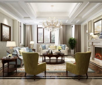 European Style A Living Room-ID:124011992
