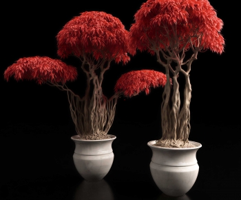 New Chinese Style Ground Green Plant Potted Plants-ID:163369215