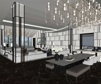 Modern A Living Room-ID:868621119