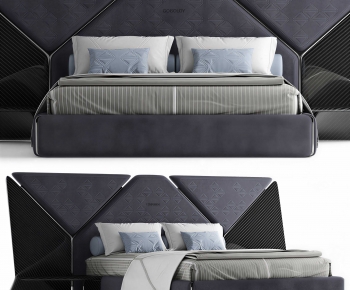 Modern Double Bed-ID:191628935