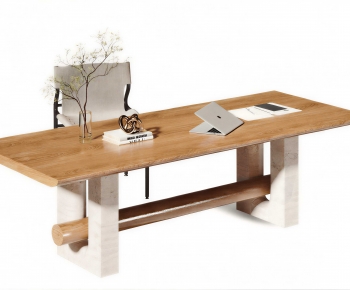 Modern Office Desk And Chair-ID:857595927