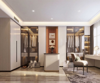 Modern Clothes Storage Area-ID:979238991