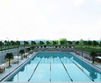 Modern Swimming Pool-ID:509849075