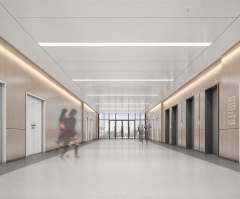 Modern Office Elevator Hall-ID:422379023