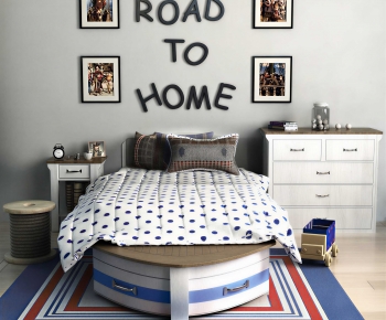 American Style Child's Bed-ID:690951116