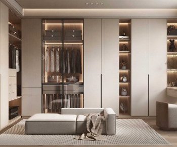 Modern Clothes Storage Area-ID:537482029