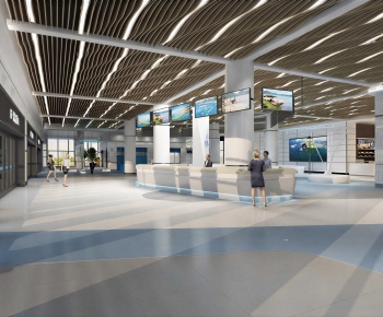 Modern Office Reception Desk-ID:750886925