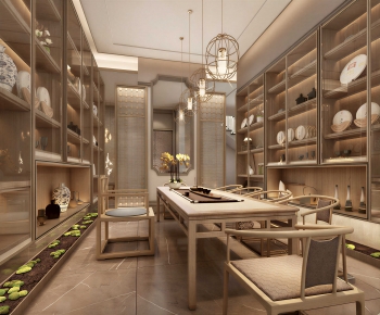 New Chinese Style Tea House-ID:883234981