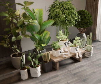 Modern Ground Green Plant Potted Plants-ID:746280914