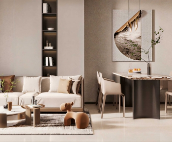 Modern A Living Room-ID:437408924
