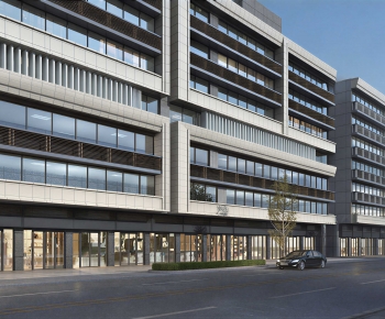 Modern Appearance Of Commercial Building-ID:642457969