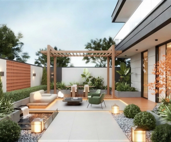 Modern Courtyard/landscape-ID:922148944