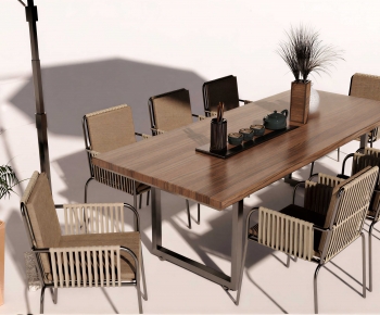 New Chinese Style Tea Tables And Chairs-ID:593336113