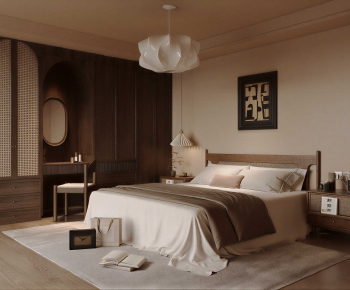 Wabi-sabi Style Bedroom-ID:442919725