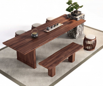 New Chinese Style Tea Tables And Chairs-ID:318968062