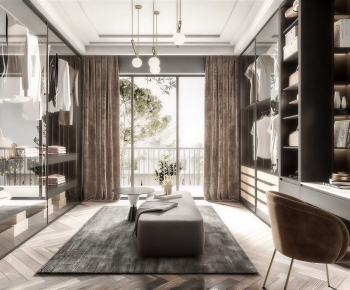 Modern Clothes Storage Area-ID:704602006