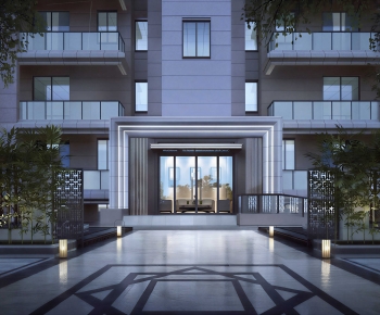 Modern Facade Element-ID:684443954