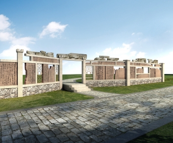 Chinese Style Landscape Wall-ID:416839144