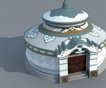 New Chinese Style Building Appearance-ID:550195934