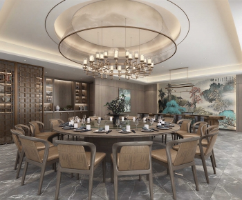 New Chinese Style Dining Room-ID:988281978