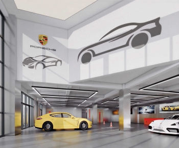 Modern Exhibition Hall-ID:492285013