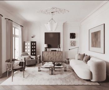 French Style A Living Room-ID:824388987