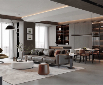 Modern A Living Room-ID:191682106