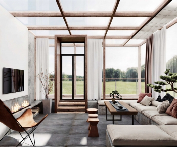 Modern A Living Room-ID:989722013