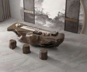 New Chinese Style Tea Tables And Chairs-ID:401990482
