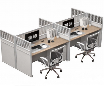 Modern Office Desk And Chair-ID:595220096