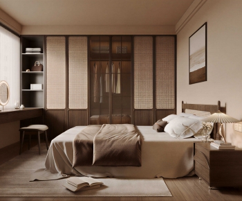 Wabi-sabi Style Bedroom-ID:266048918