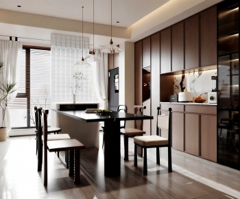 Modern Dining Room-ID:610950028