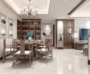 New Chinese Style Dining Room-ID:684488068