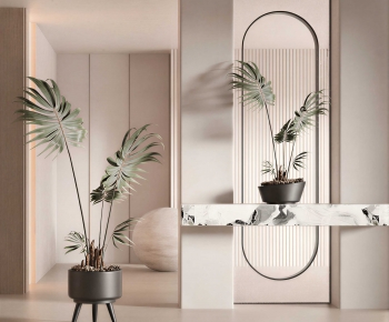 Modern Potted Green Plant-ID:784924982