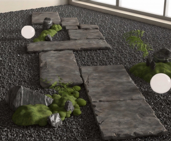 Japanese Style Courtyard/landscape-ID:155319937