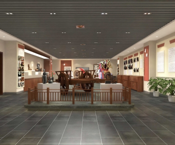 New Chinese Style Exhibition Hall-ID:989588023