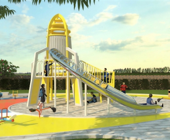 Modern Park Landscape-ID:619806055