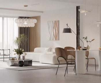 Modern Wabi-sabi Style A Living Room-ID:231750979