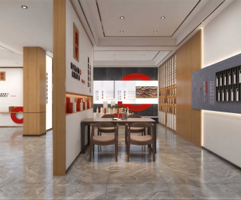 New Chinese Style Exhibition Hall-ID:389321091